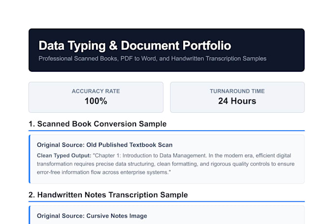 type scanned books ,pdfs and handwritten documents